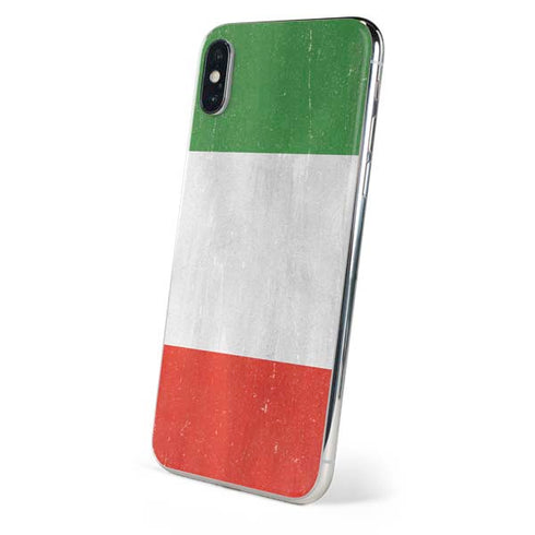 Italy Flag Distressed iPhone XS Skin